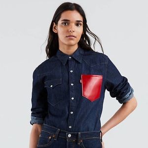 NWT LEVI’S X KARLA Original Red Pocket Shirt